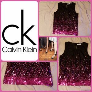 Calvin Klein Sequin Embellished Top